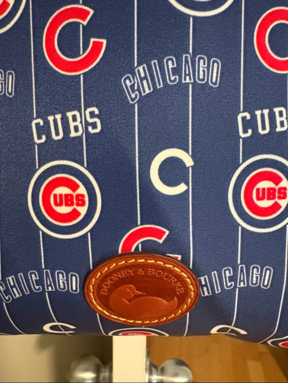 Dooney And Bourke Chicago Cubs Shoulder Bag Blue MLB Officially
Licensed. NWOT. - Picture 3 of 11